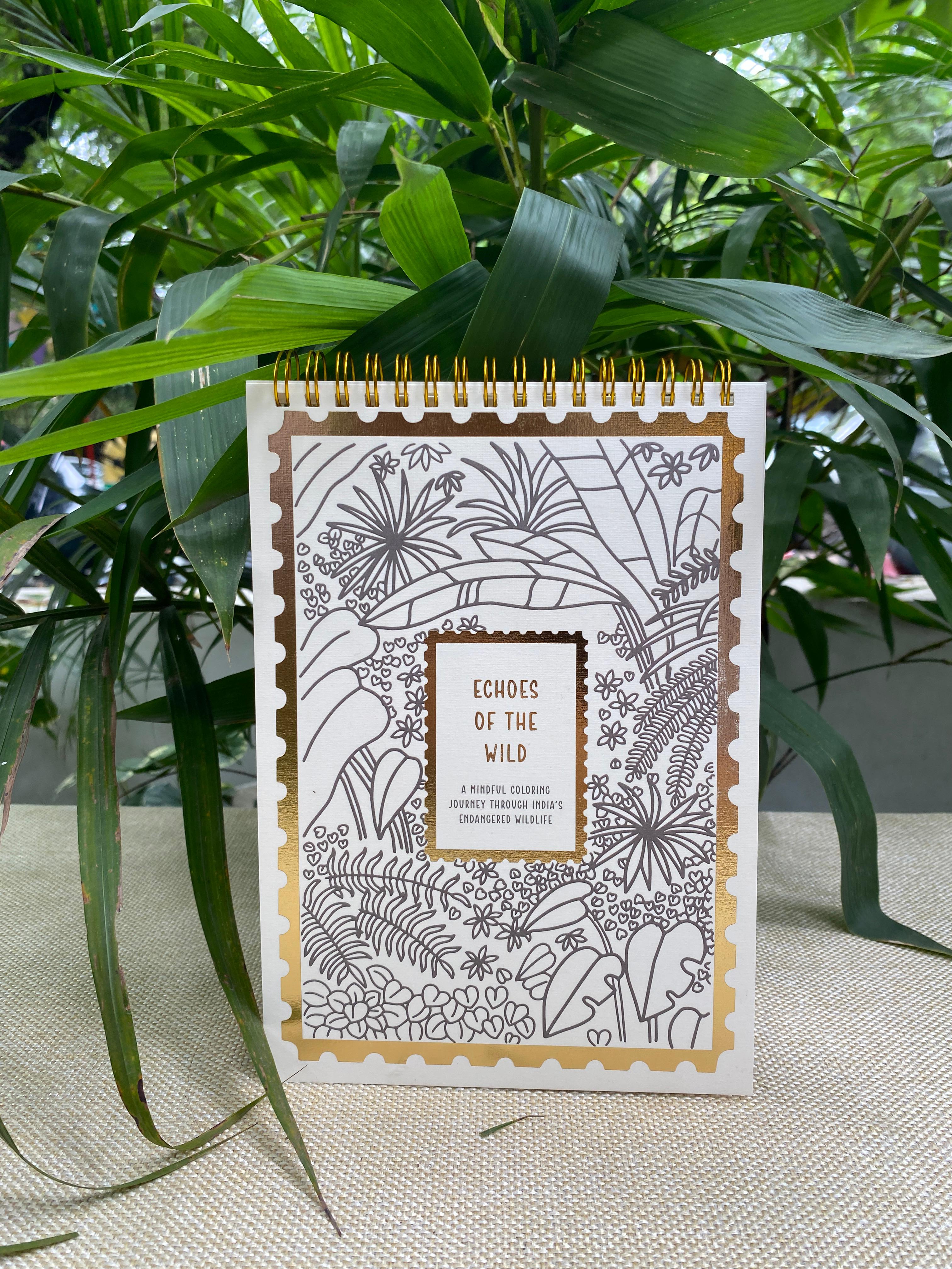 'echoes of the wild' mindful colouring book - Image 6