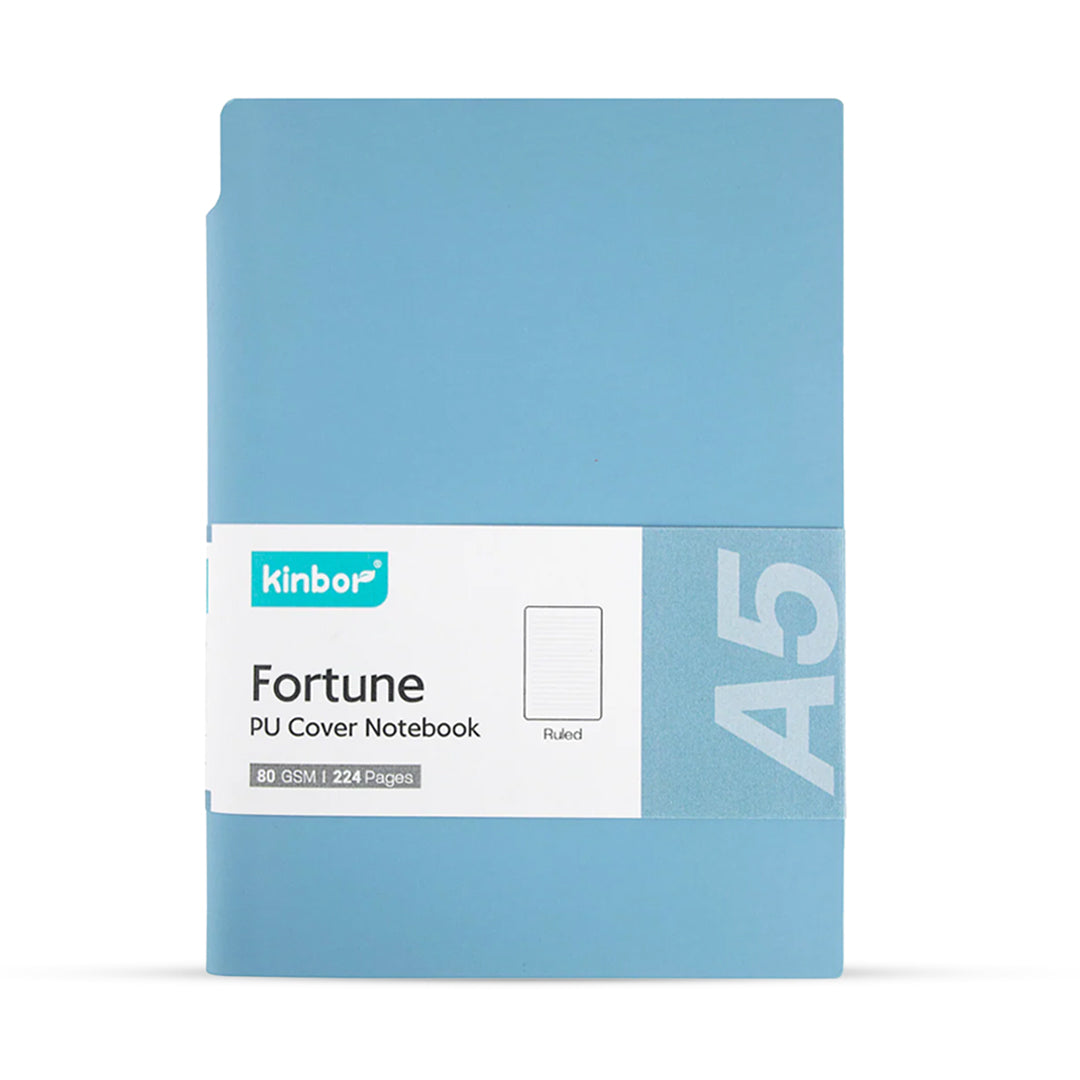 Kinbor Fortune PU Cover A5 Ruled Notebook