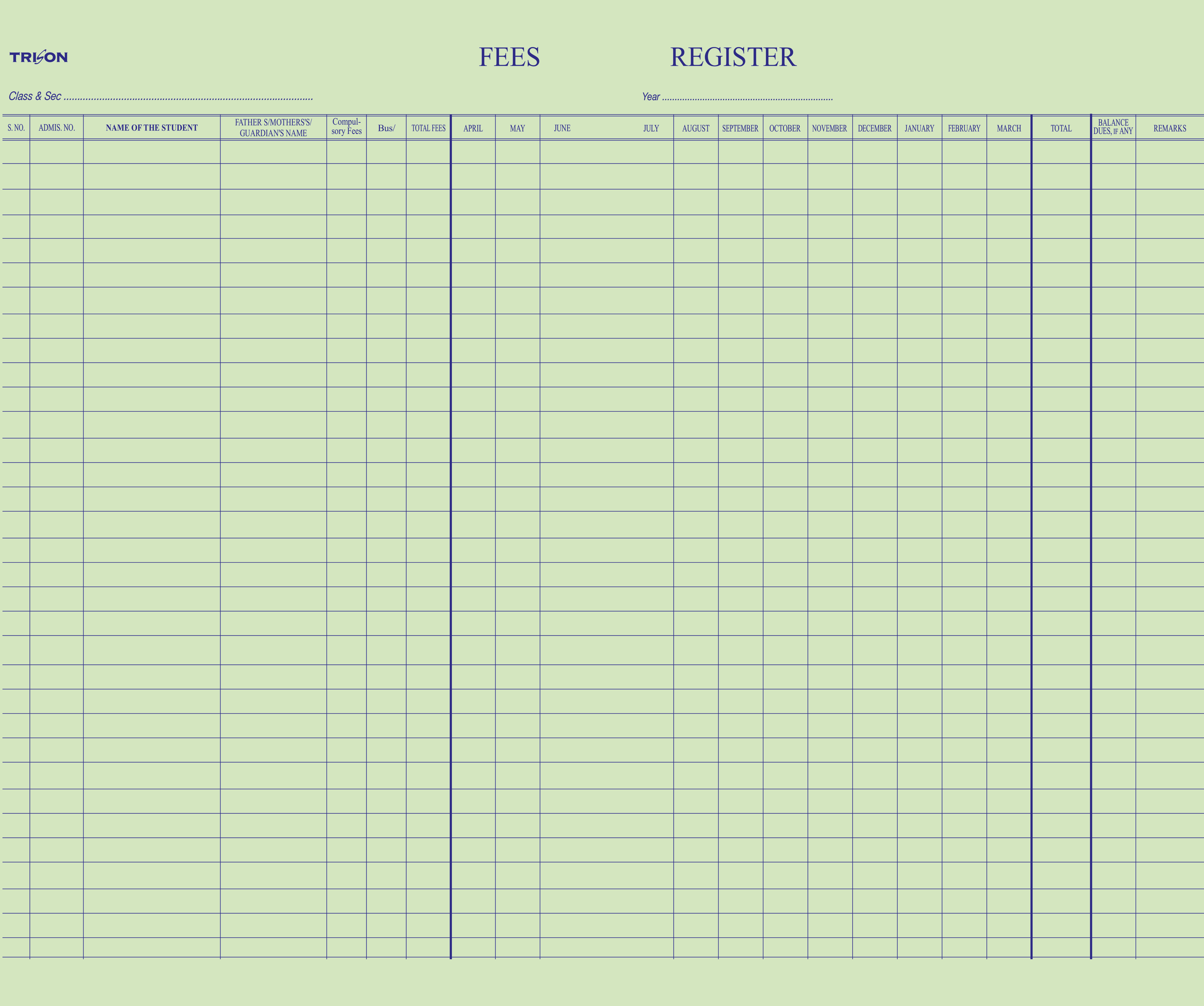 Fees Register - Image 2