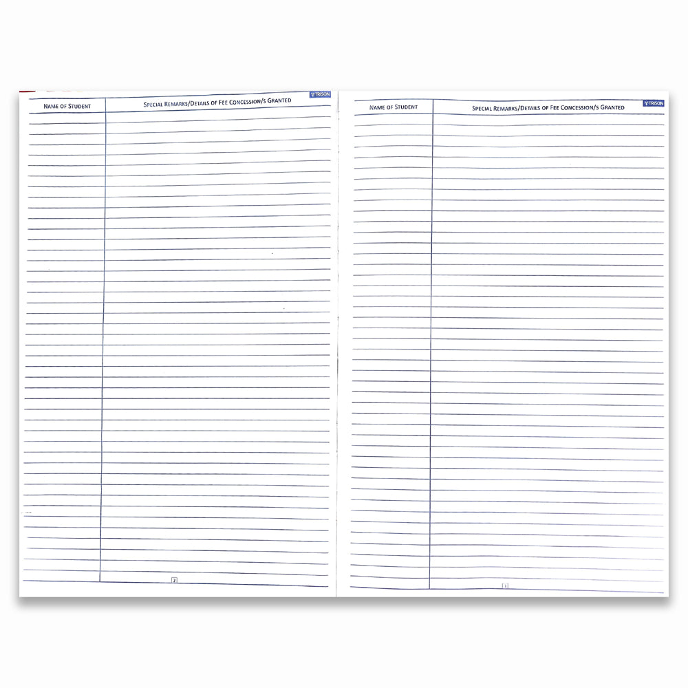 Special Student Attendance Register