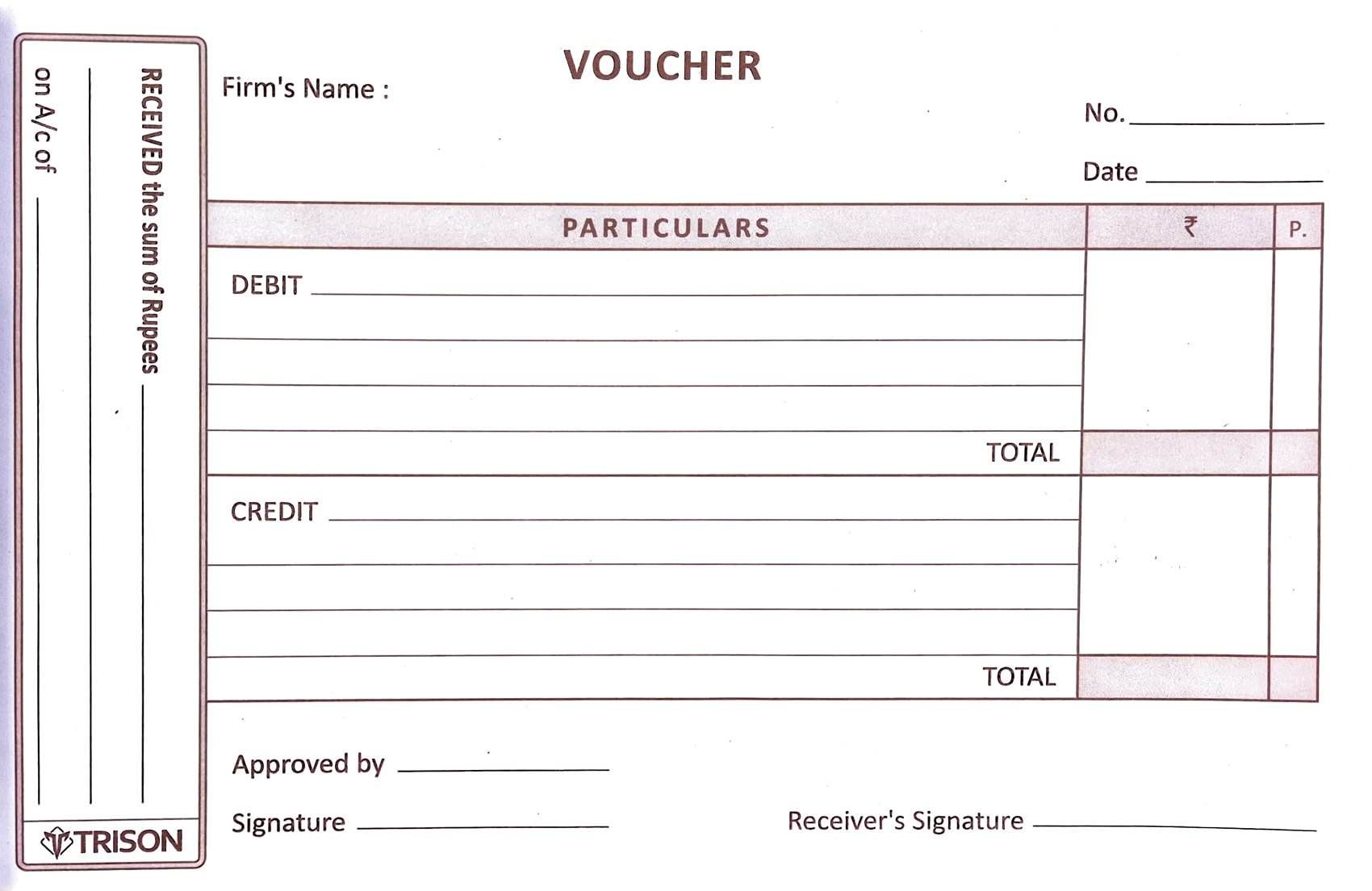Trison Voucher Pad - Image 2