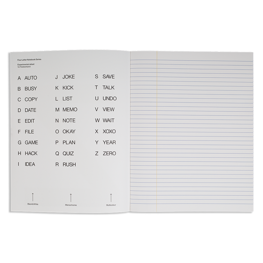four letter notebook Z - Image 3