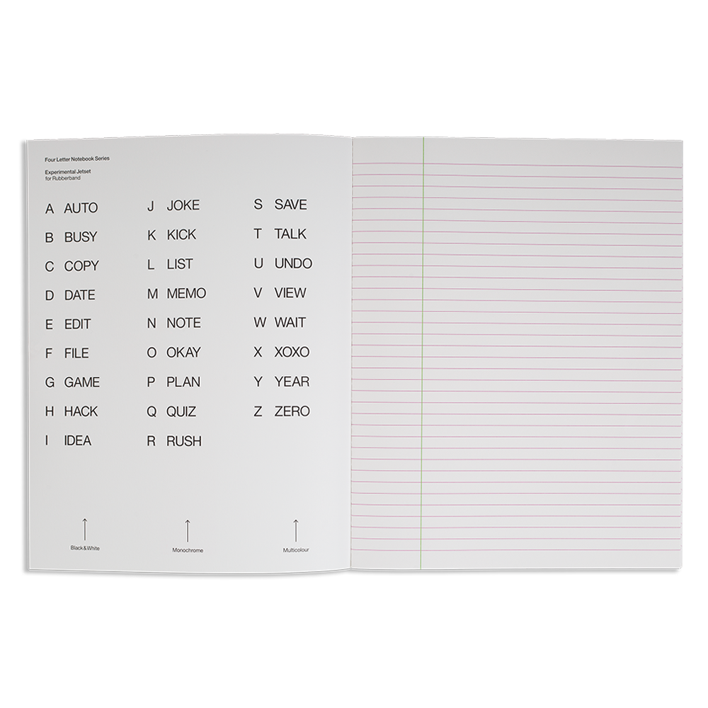 four letter notebook Y - Image 3