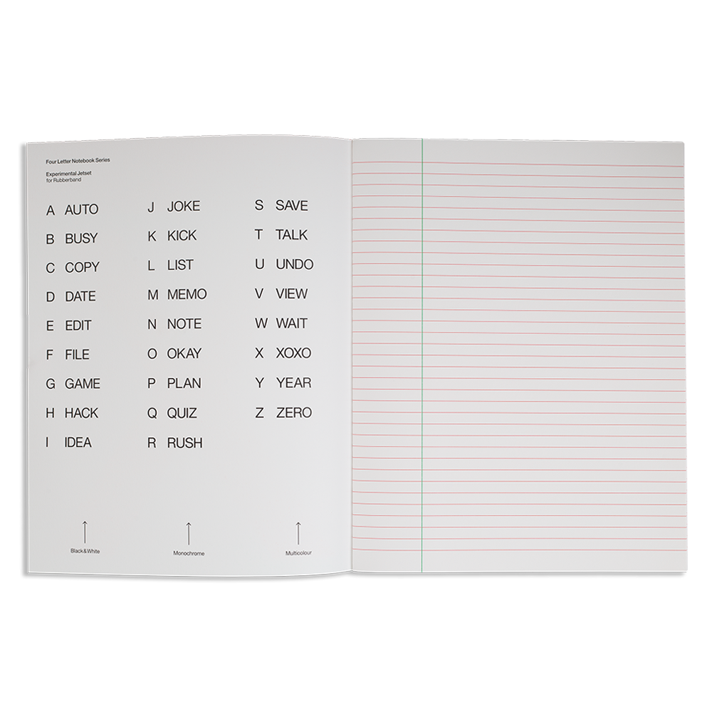 four letter notebook X - Image 3