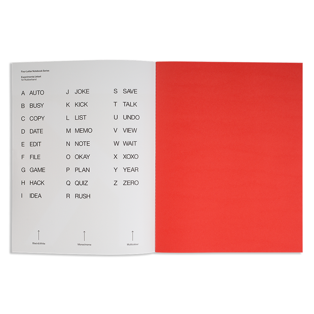 four letter notebook K - Image 3