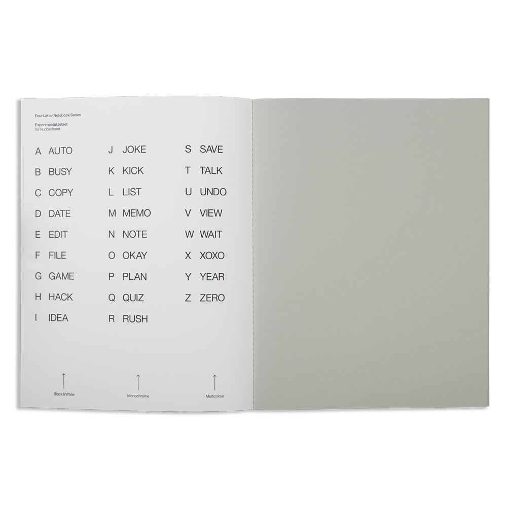 four letter notebook G - Image 3