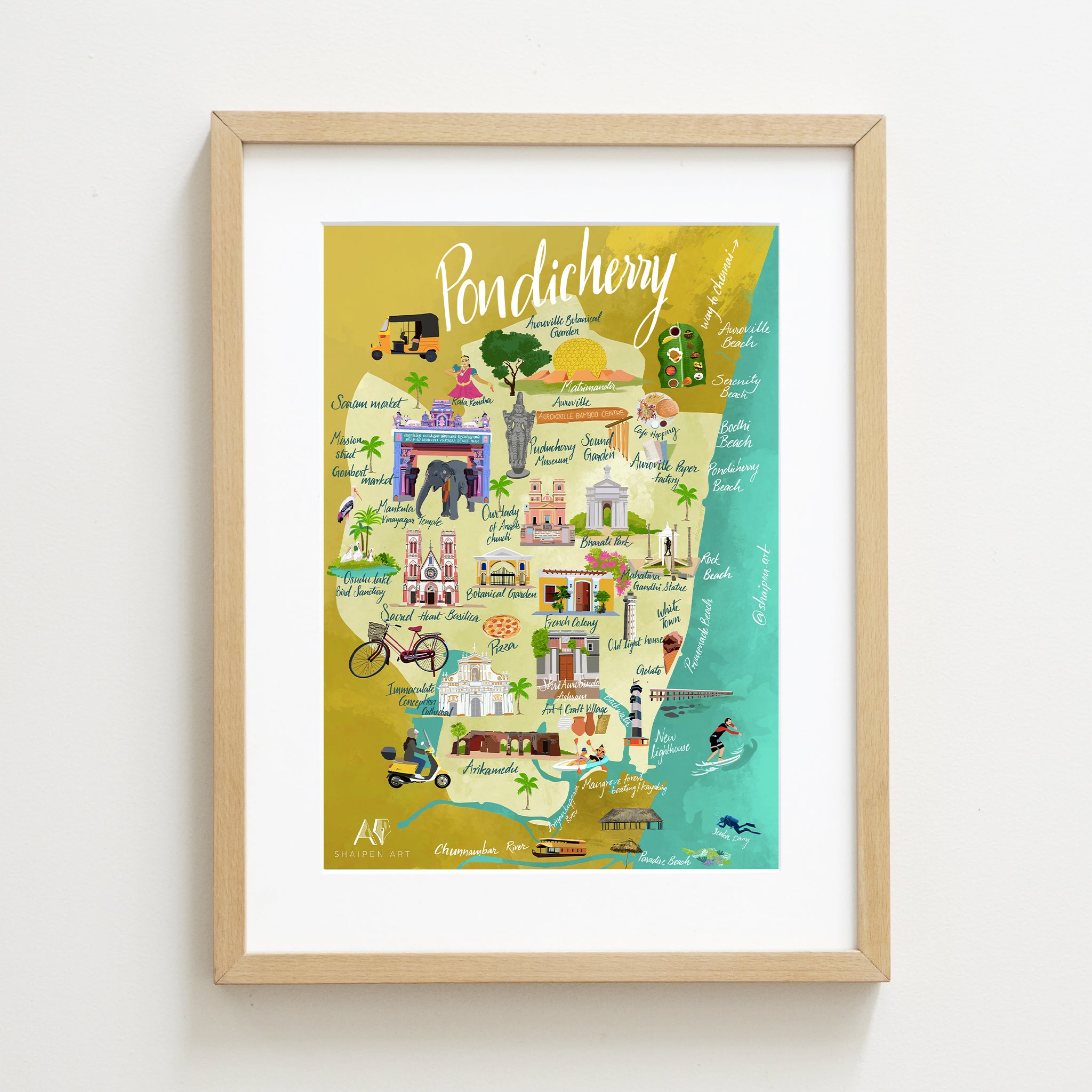 Pondicherry tourist Map - Image 3