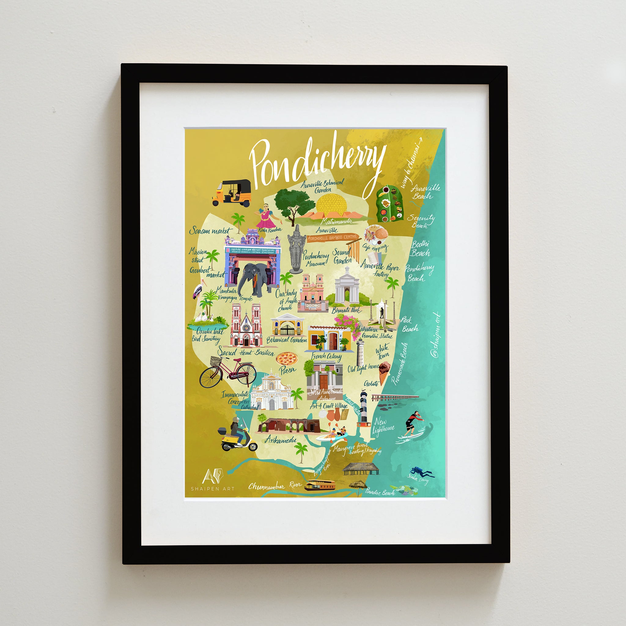 Pondicherry tourist Map - Image 4