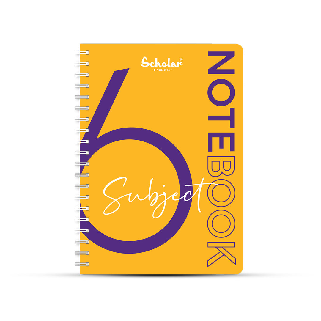 Scholar Premium A4 Six Subject Ruled Notebook