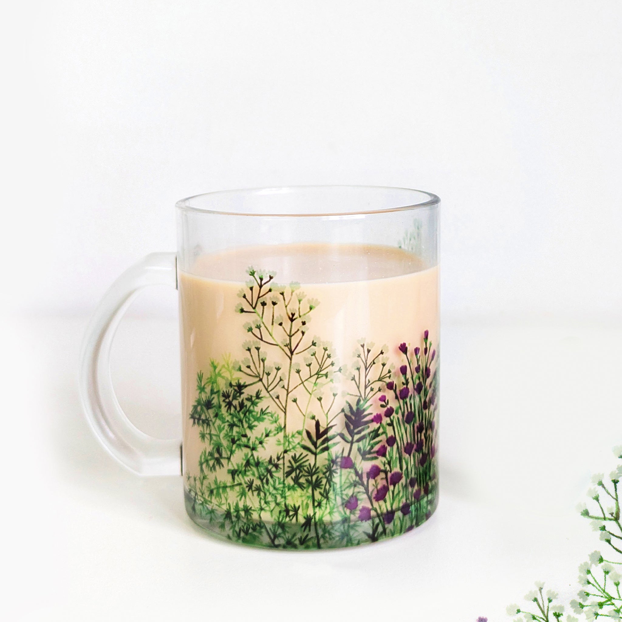 Wild Grass- Glass Mug