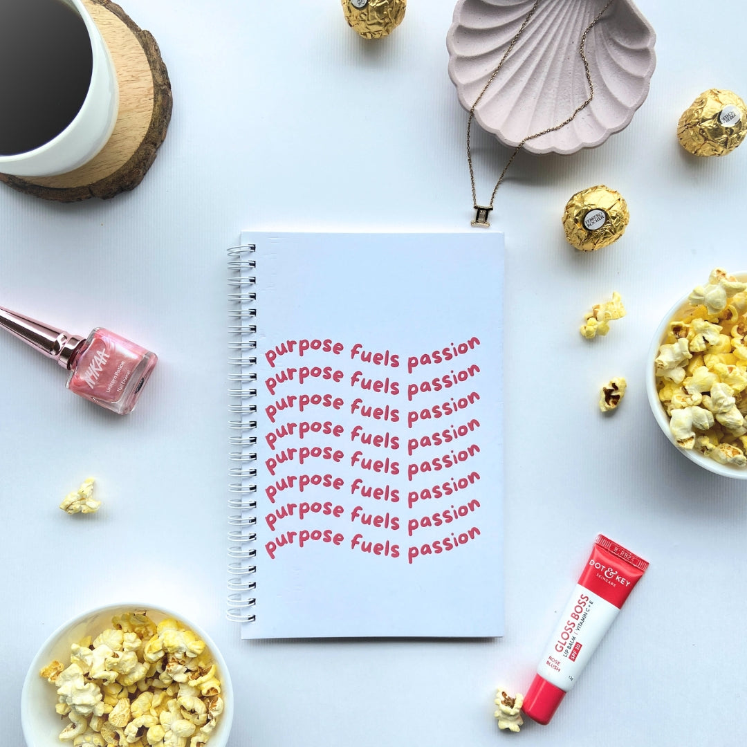 Purpose Fuels Passion Notebook With Unruled Pages - Image 2
