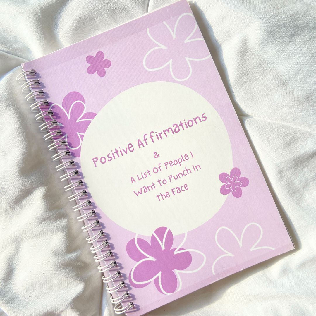 Positive Affirmations & A Bunch Of People To Punch WIro Notebook - Image 4