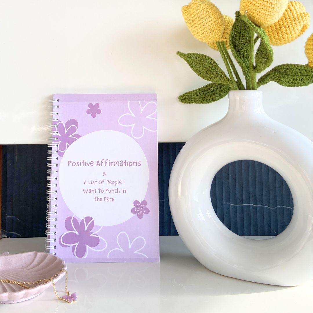 Positive Affirmations & A Bunch Of People To Punch WIro Notebook - Image 5