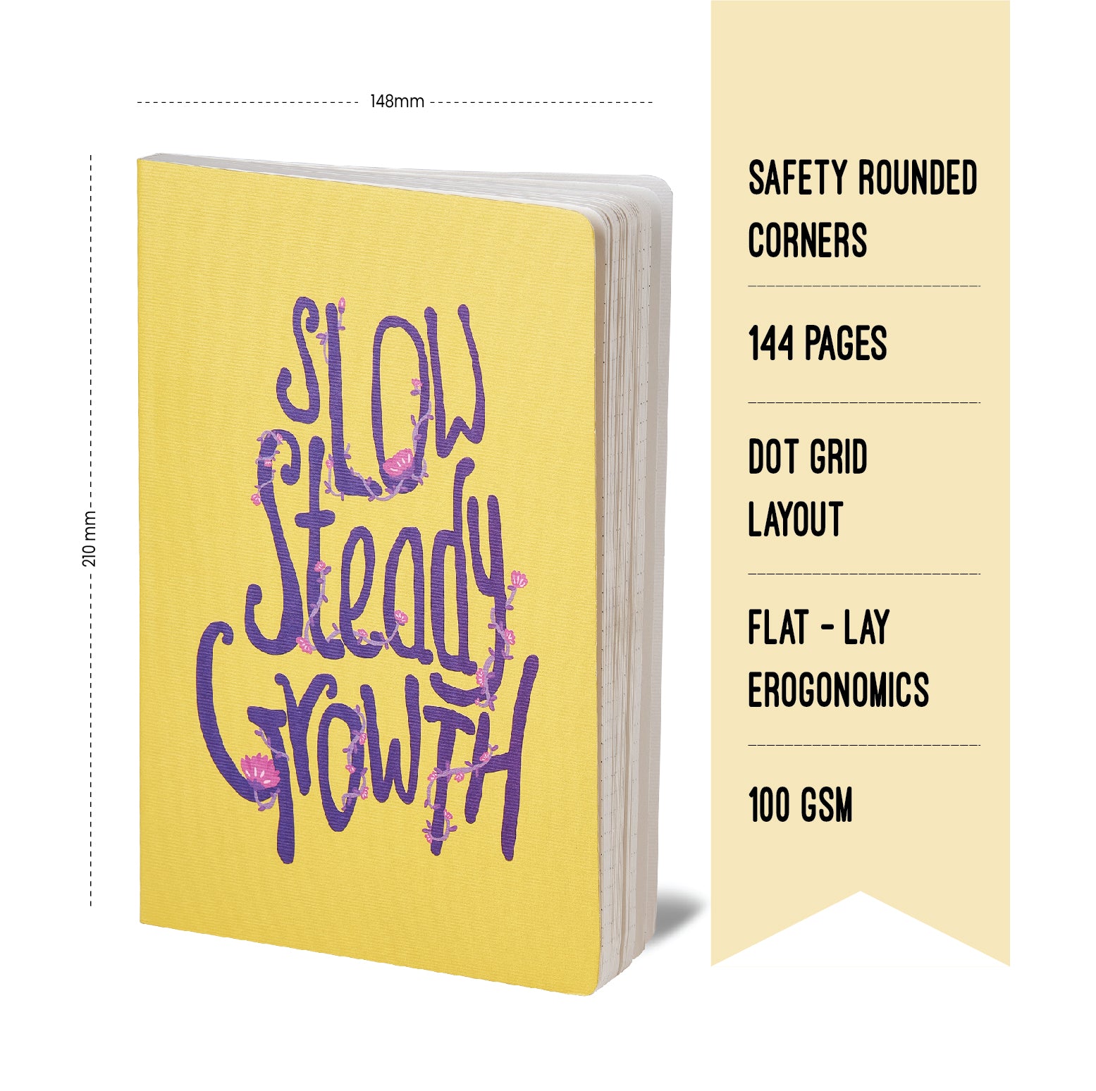 Slow Steady Growth: Plain Notebook - Image 2